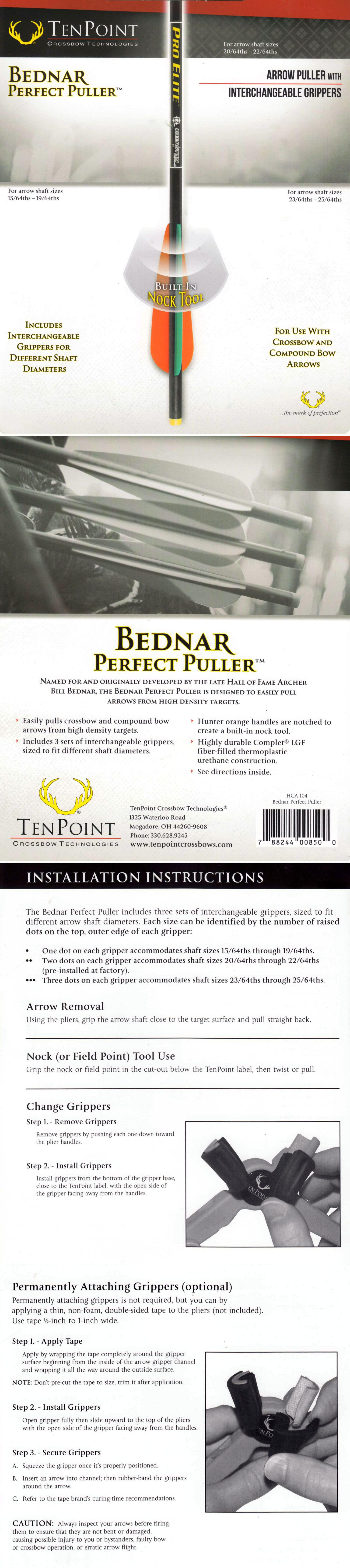 TenPoint Bednar Perfect Pfeilzieher - Bogensportartikel kaufen - Onlineshop  - Ladengeschäft